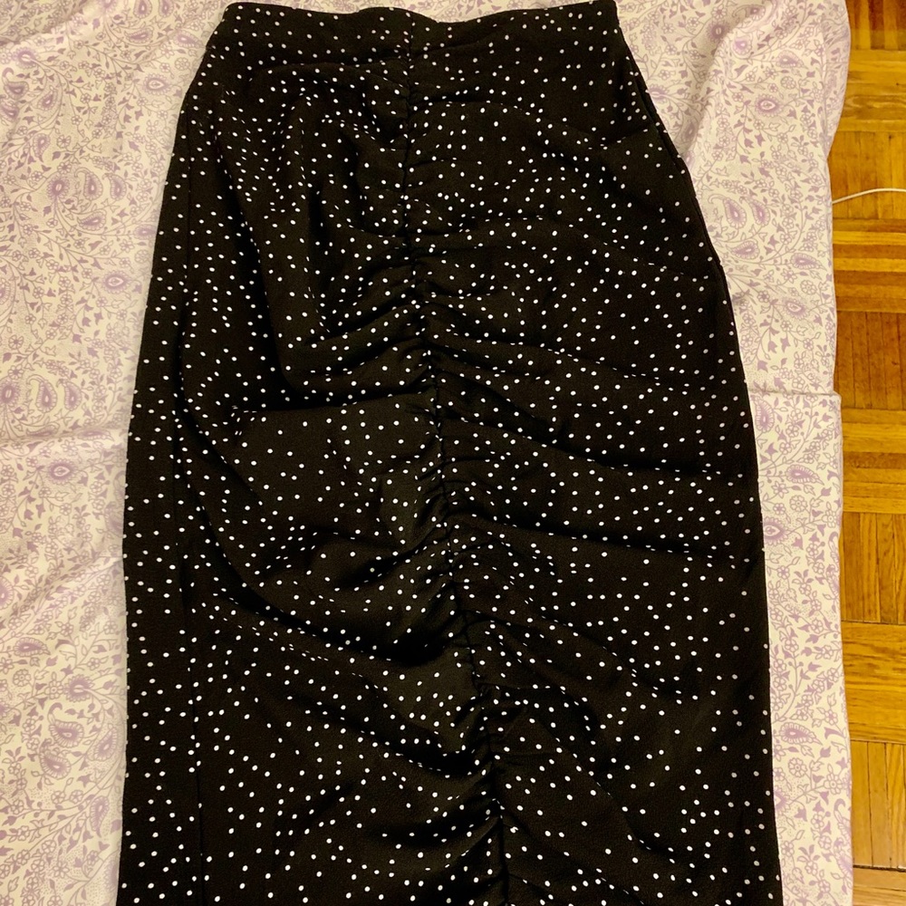 Zara dotted midi skirt